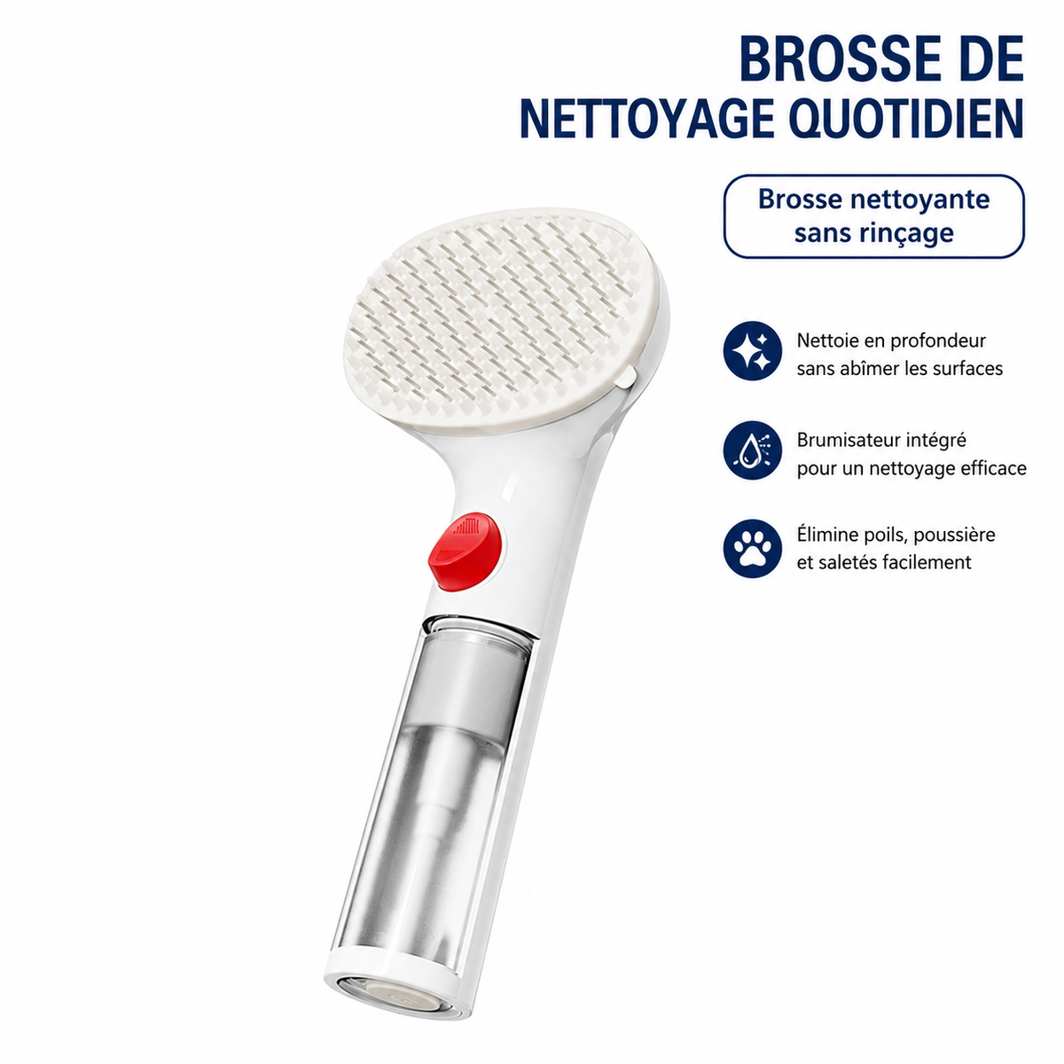 Brosse brumisateur anti-poils RaserPets pour chien et chat - visuel 2