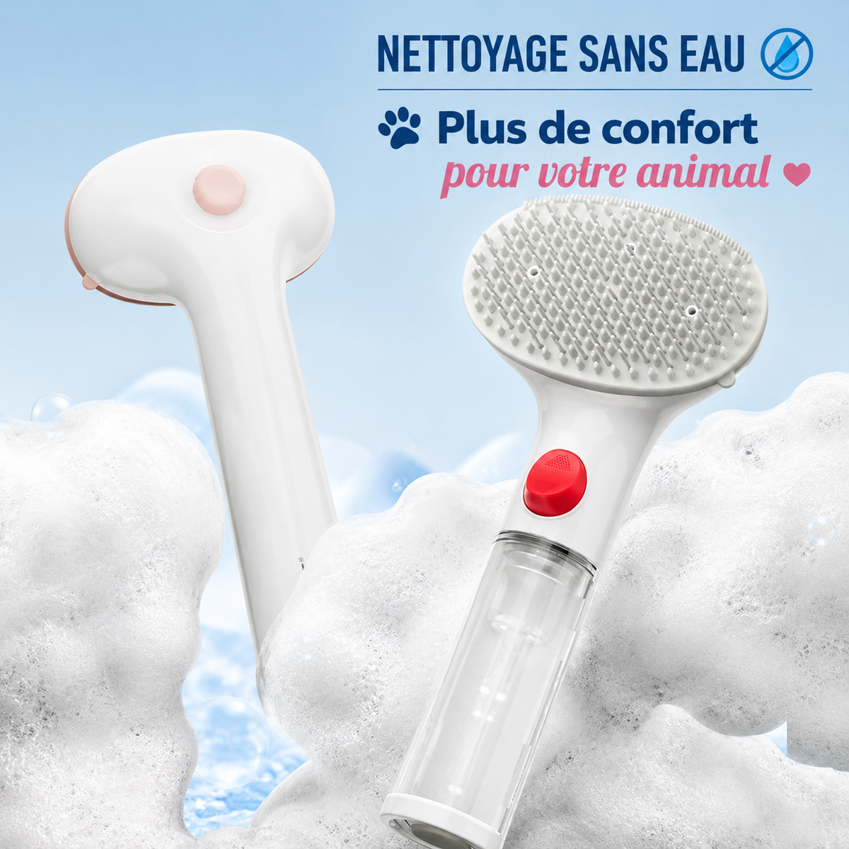 Brosse brumisateur anti-poils RaserPets pour chien et chat - visuel 3