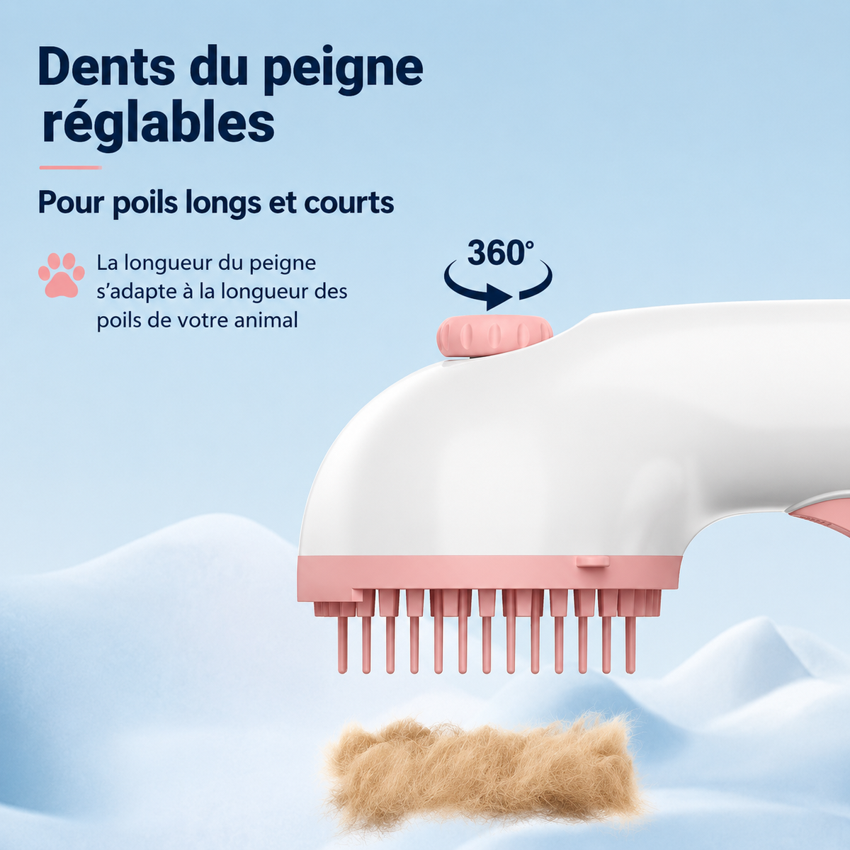 Brosse brumisateur anti-poils RaserPets pour chien et chat - visuel 6